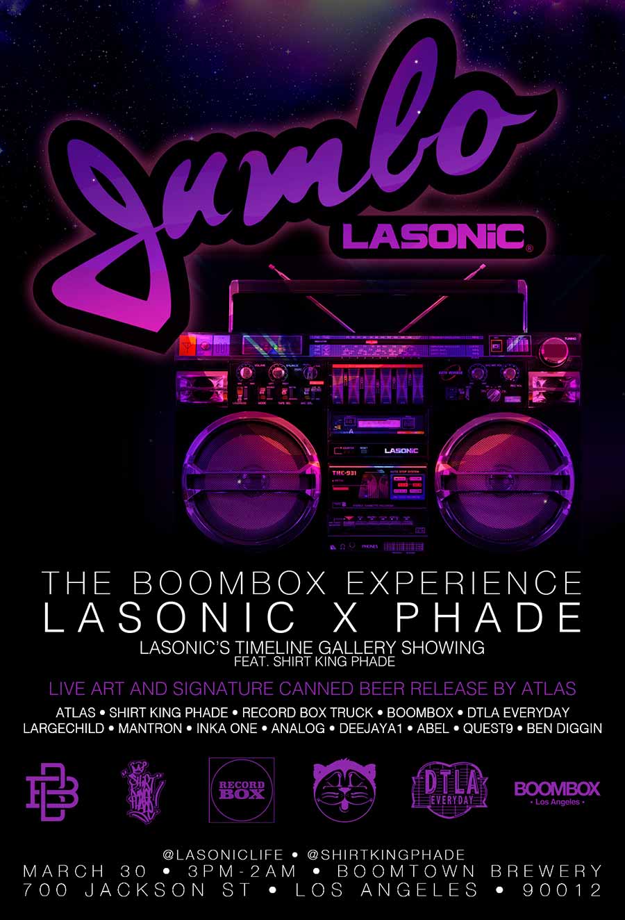 Lasonic X Phade - The Boombox Experience